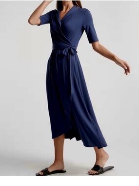 Quince | Tencel wrap midi dress